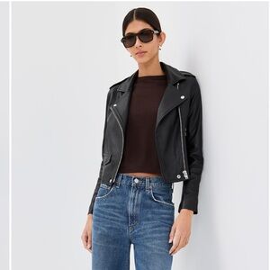 IRO Ashville Leather Jacket. Size 38. Mid-weight luxe leather